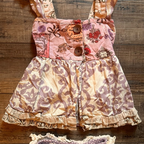 Mustard Pie Pink and Cream Skirt Set - Picture 6 of 6